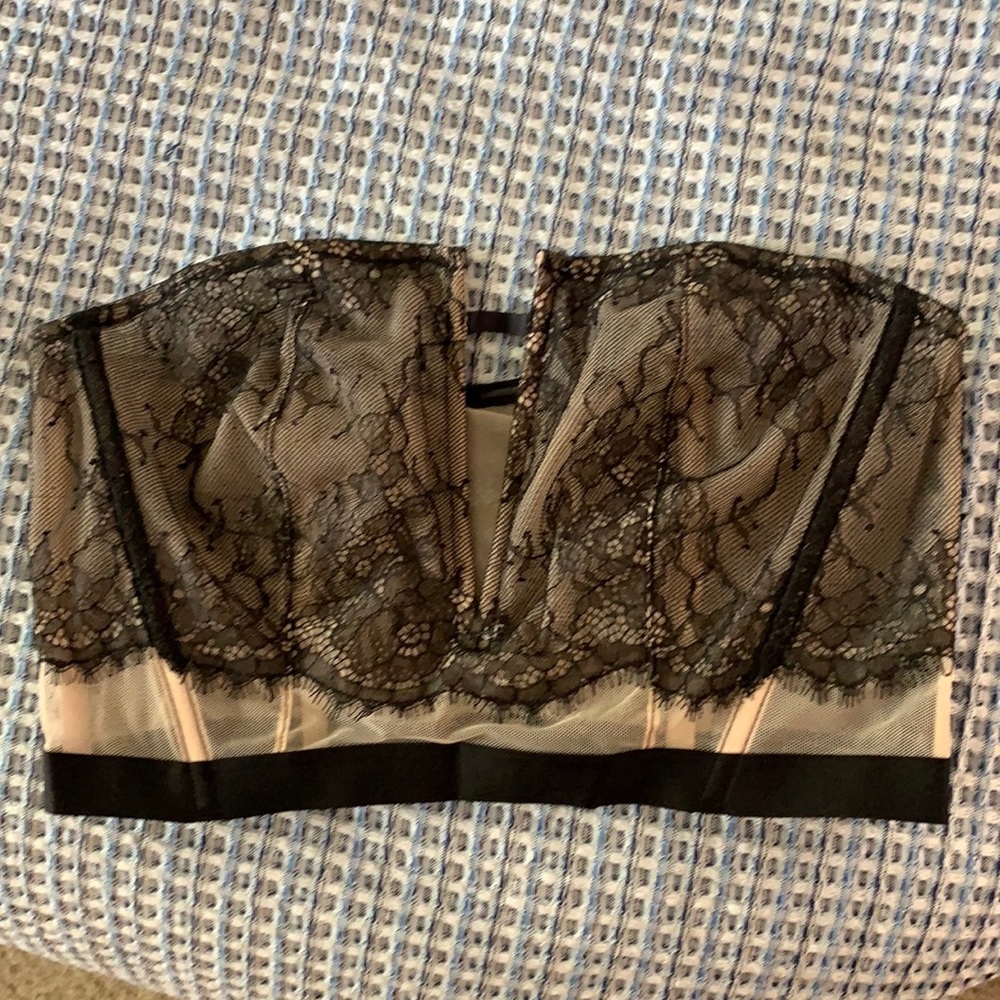 Victoria Secret bandeau corset sheer